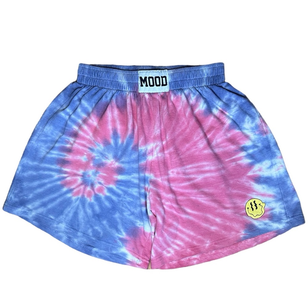 Faded Rose Men's Pink Shorts Tie Dye 70s Retro Summer Casual Size S